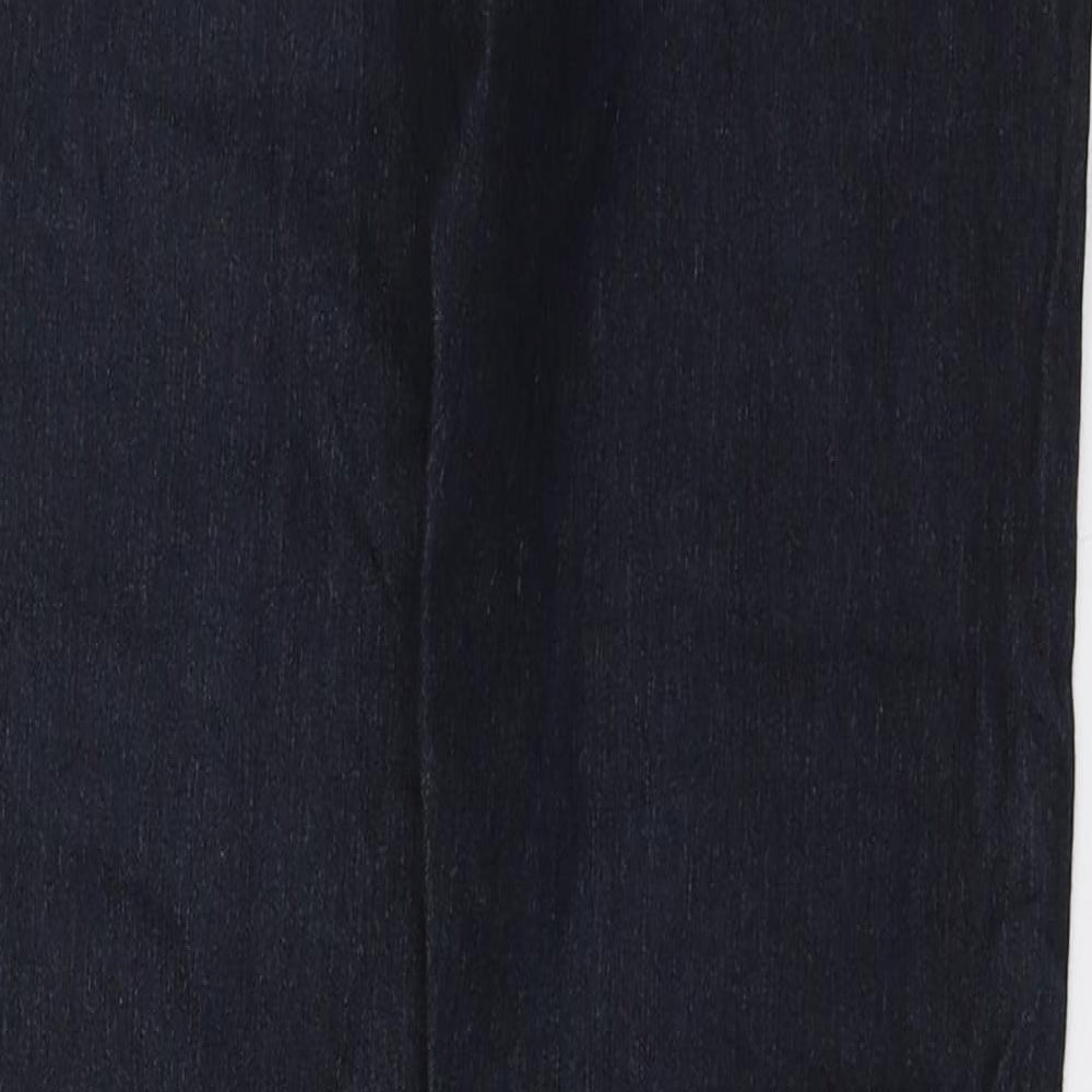 Denim & Co. Womens Blue Cotton Skinny Jeans Size 8 L29 in Regular Zip