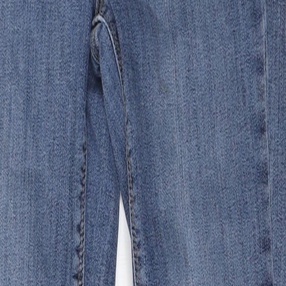 River Island Womens Blue Cotton Skinny Jeans Size 8 L27 in Regular Zip