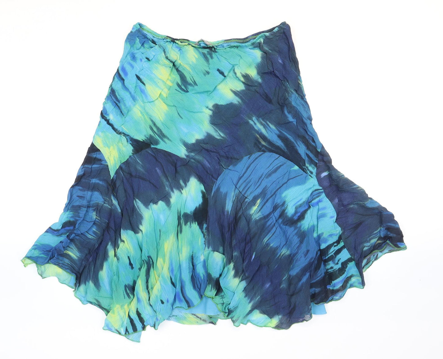Per Una Womens Multicoloured Polyester Flare Skirt Size 14