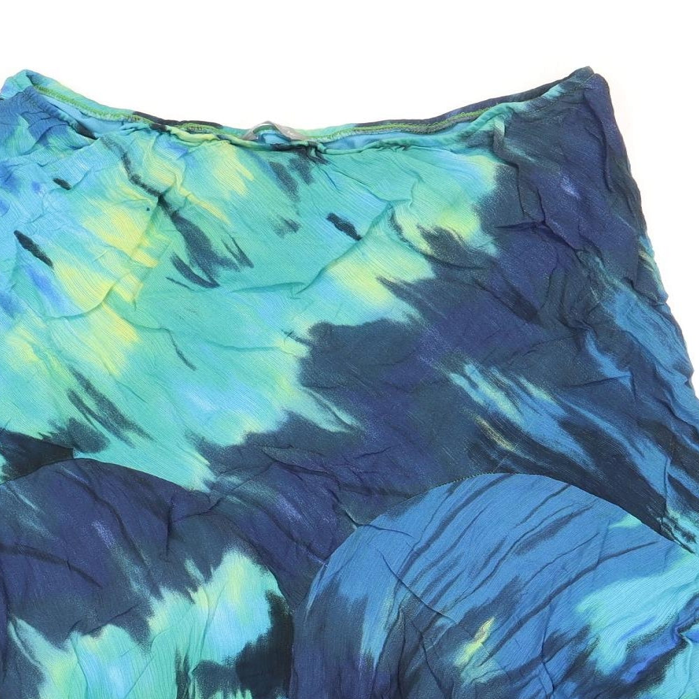 Per Una Womens Multicoloured Polyester Flare Skirt Size 14
