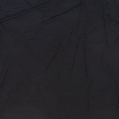 Just Elegance Womens Black Polyester Basic T-Shirt Size 14 Round Neck