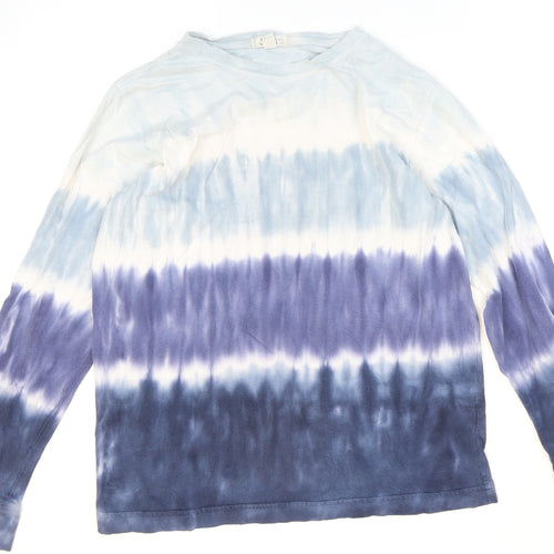 Lands' End Boys Blue Cotton Pullover Sweatshirt Size 14 Years Pullover - Tie-Dye