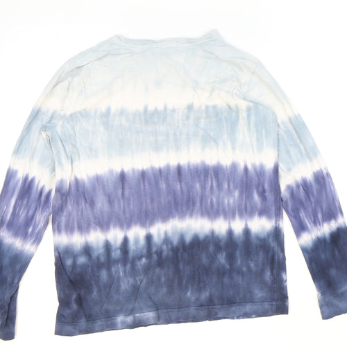 Lands' End Boys Blue Cotton Pullover Sweatshirt Size 14 Years Pullover - Tie-Dye