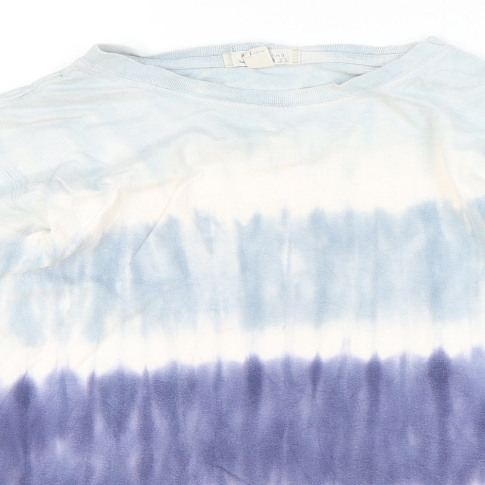 Lands' End Boys Blue Cotton Pullover Sweatshirt Size 14 Years Pullover - Tie-Dye