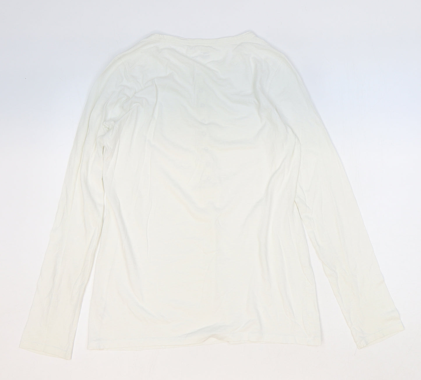 Gap Womens White 100% Cotton Basic T-Shirt Size M Round Neck