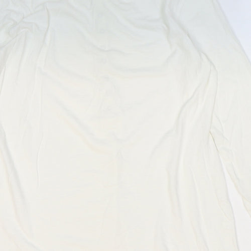 Gap Womens White 100% Cotton Basic T-Shirt Size M Round Neck