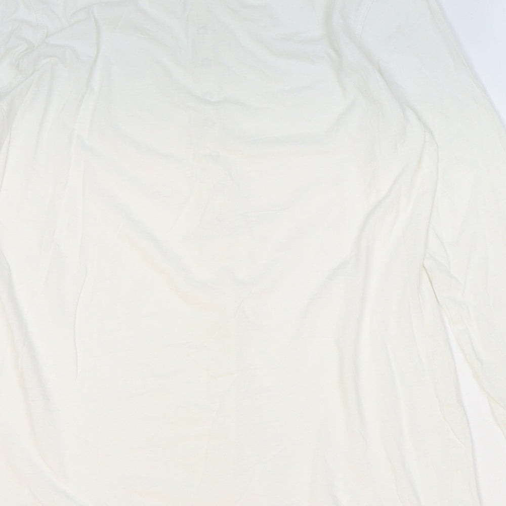 Gap Womens White 100% Cotton Basic T-Shirt Size M Round Neck