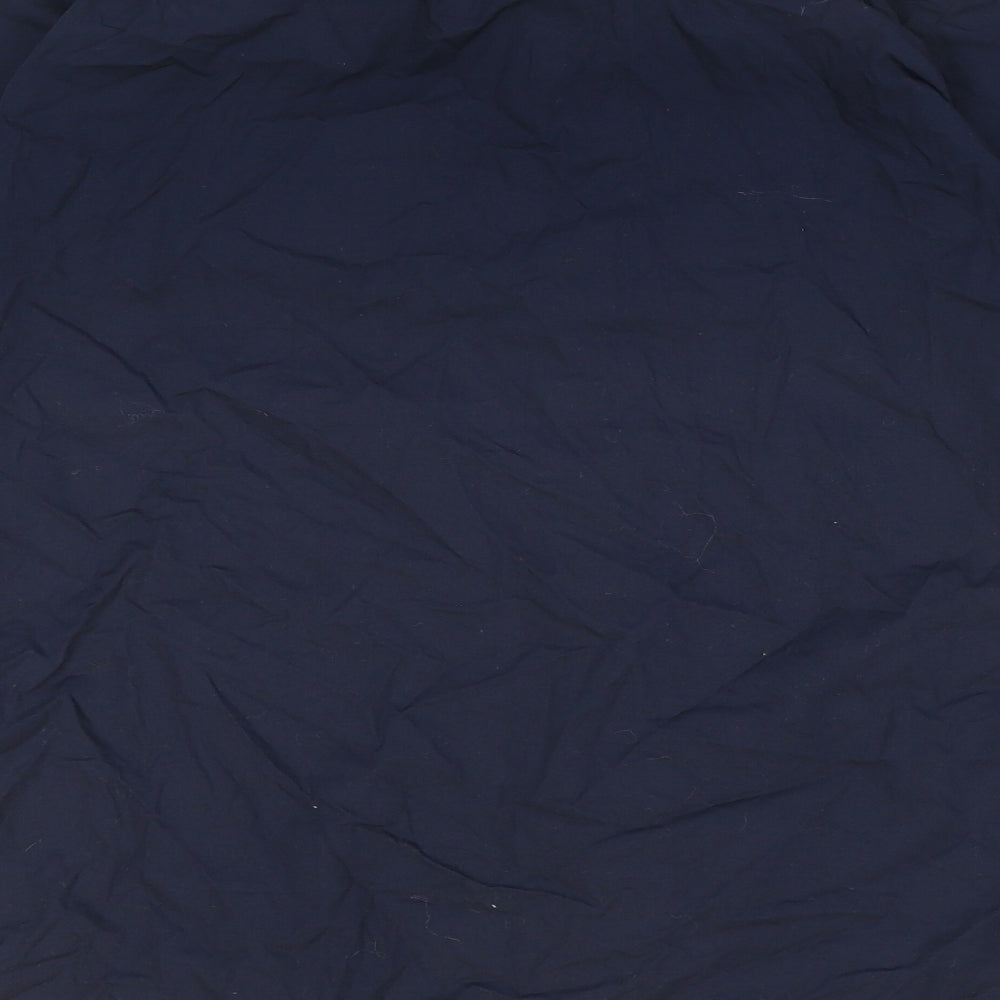 Penguin Mens Blue Cotton Button-Up Size M Collared Button