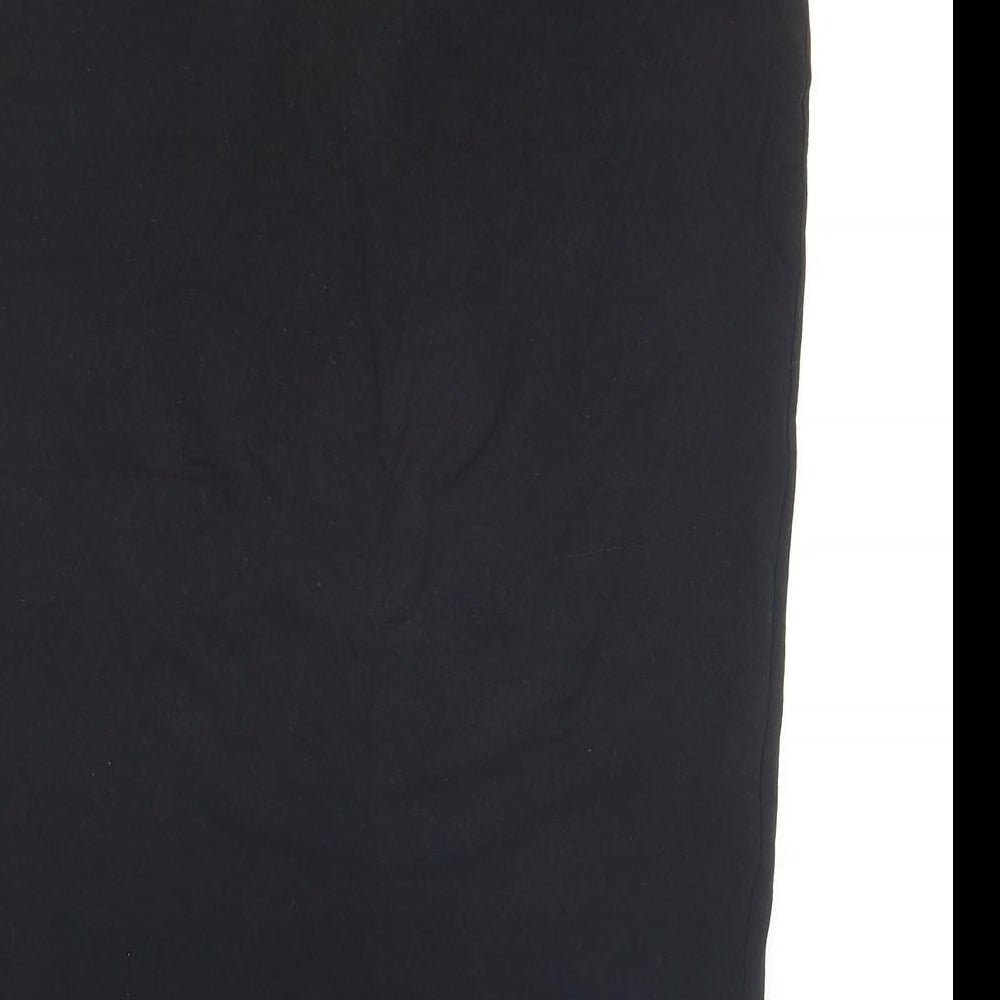 H&M Womens Black Cotton Straight & Pencil Skirt Size 10