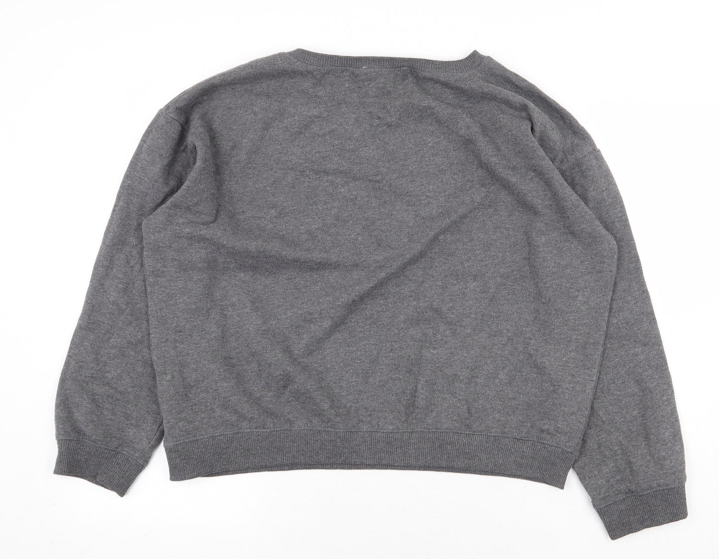 River Island Womens Grey Polyester Pullover Sweatshirt Size 10 Pullover - Bon Appetit