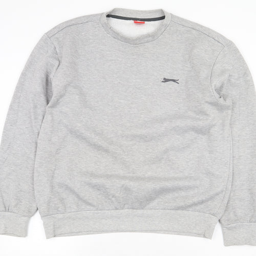 Slazenger Mens Grey Polyester Pullover Sweatshirt Size XL