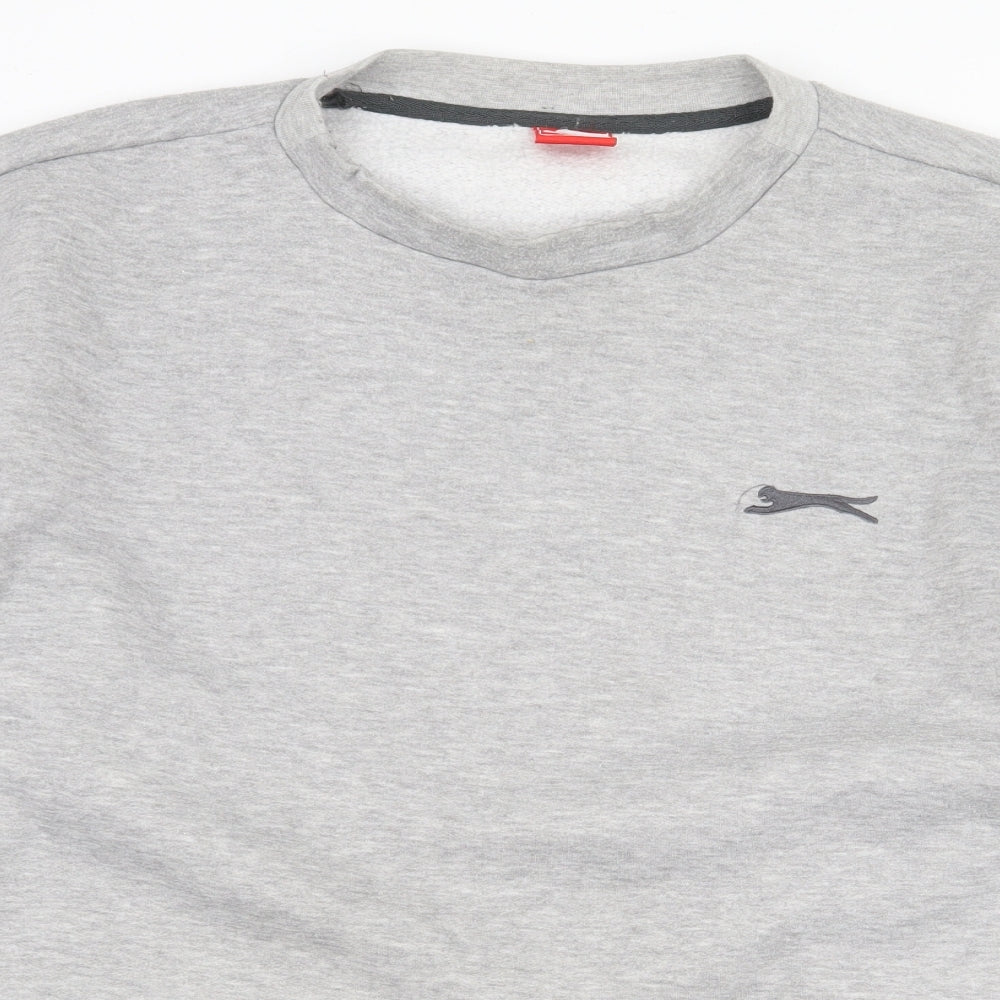 Slazenger Mens Grey Polyester Pullover Sweatshirt Size XL