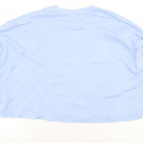 Primark Womens Blue Polyester Pullover Sweatshirt Size M Pullover - Cropped