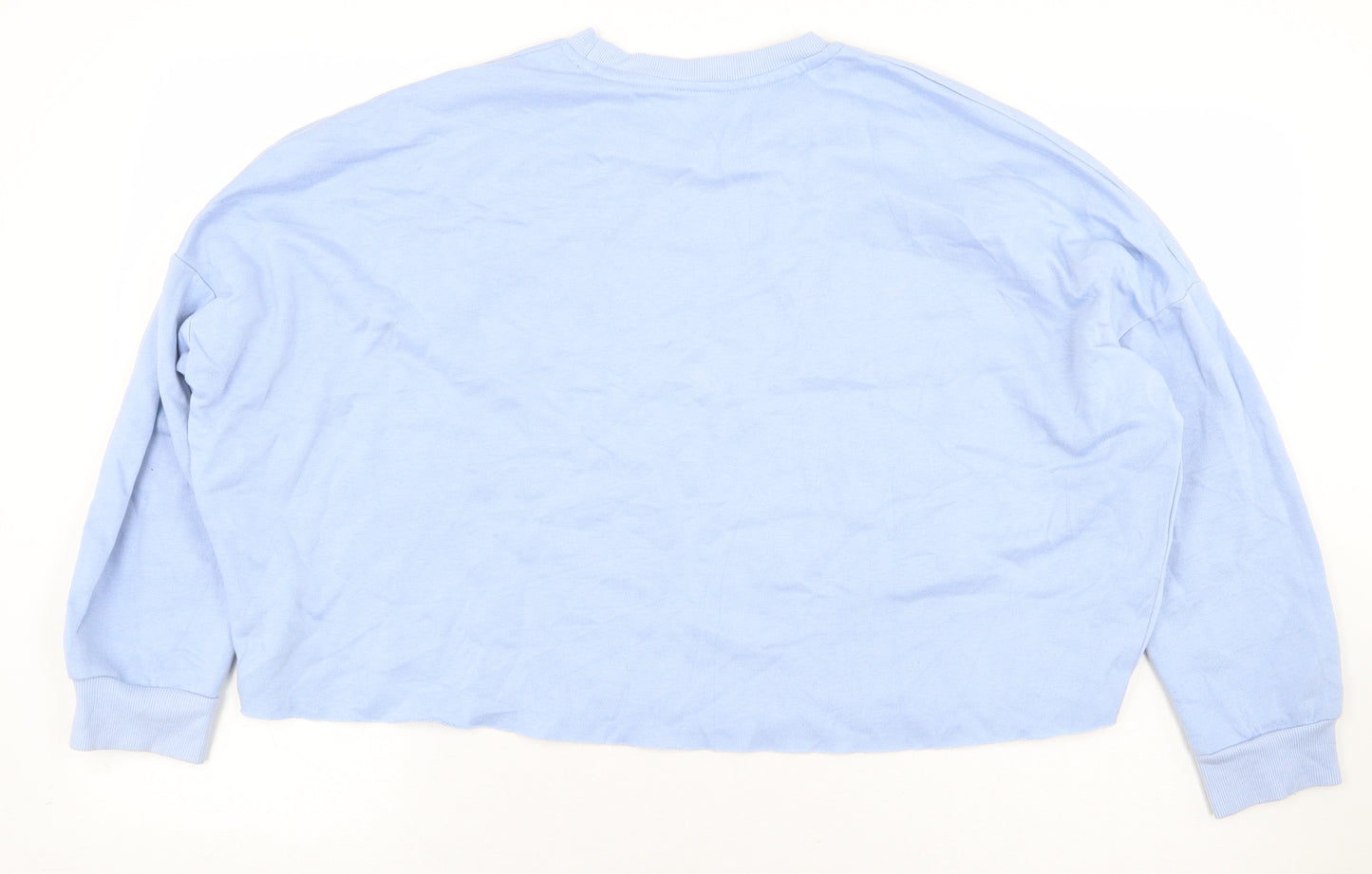 Primark Womens Blue Polyester Pullover Sweatshirt Size M Pullover - Cropped