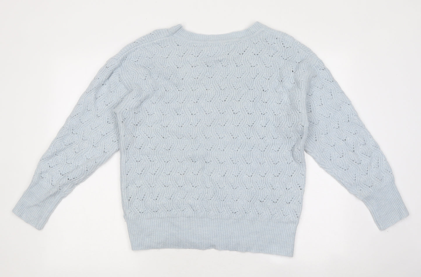 Dorothy Perkins Womens Blue Round Neck Acrylic Pullover Jumper Size 18