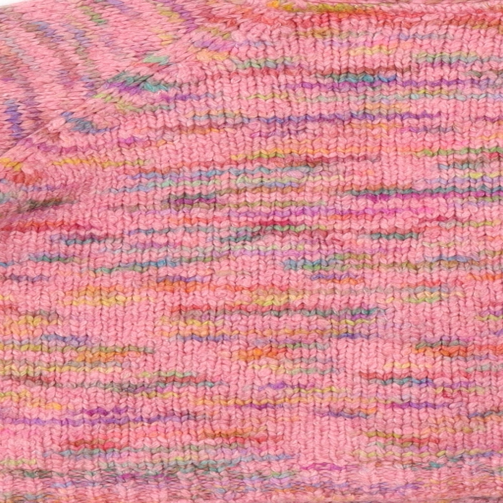 ASOS Womens Multicoloured V-Neck Polyester Cardigan Jumper Size 14