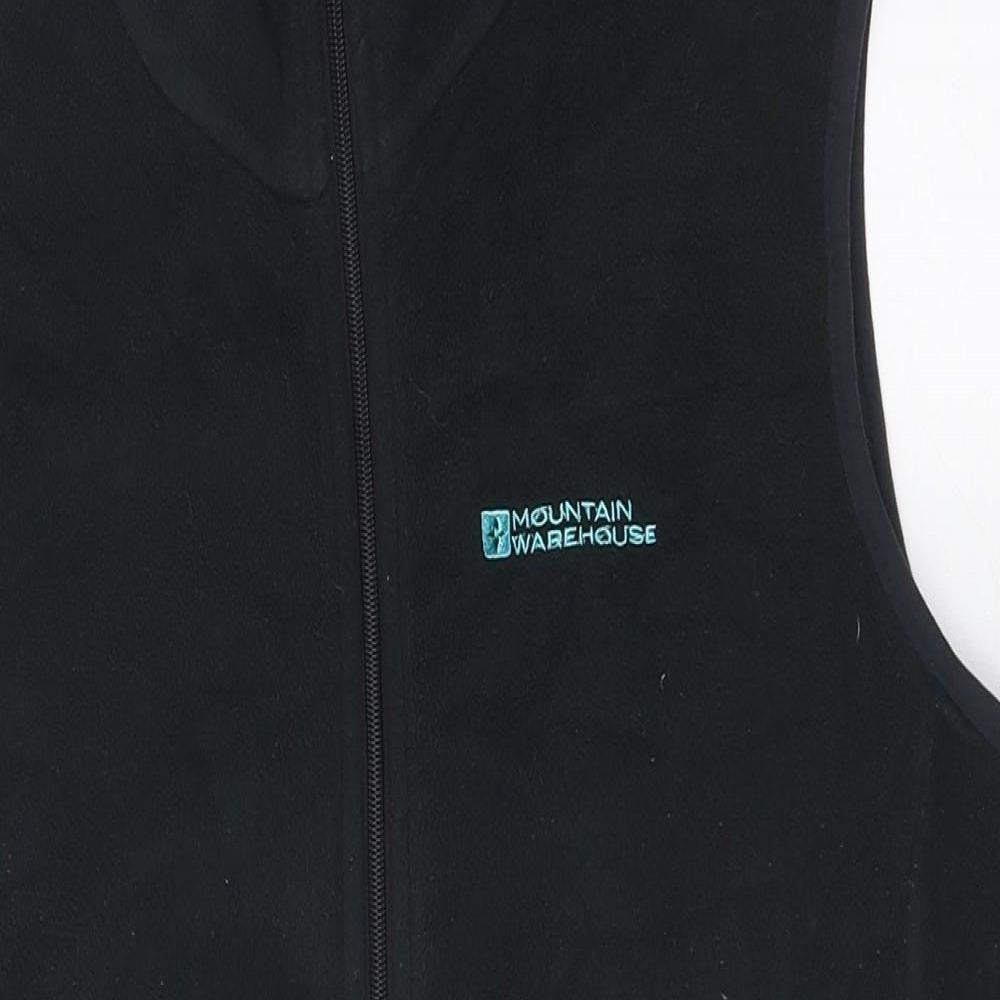 Mountain Warehouse Womens Black Gilet Jacket Size 12 Zip