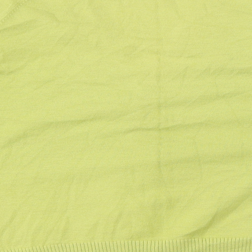 Monsoon Womens Green V-Neck Polyester Cardigan Jumper Size 8