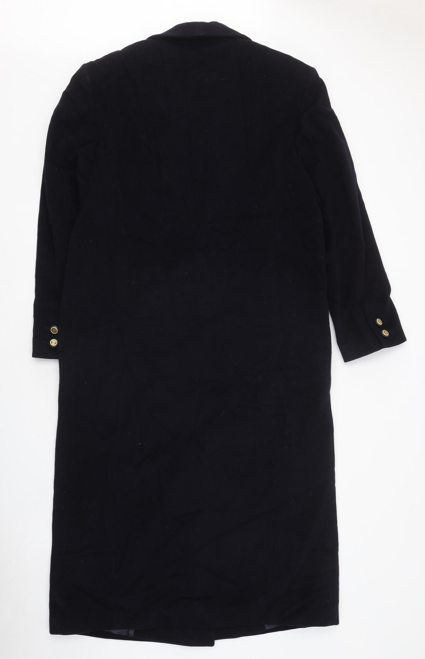 Yarell Womens Black Overcoat Coat Size 12 Drawstring