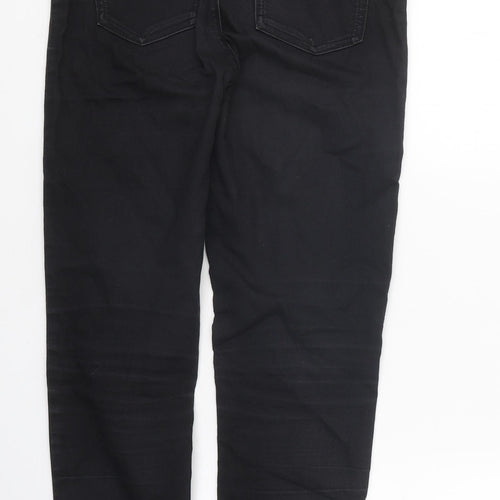 Marks and Spencer Womens Black Cotton Jegging Jeans Size 8 L26 in Regular - Short
