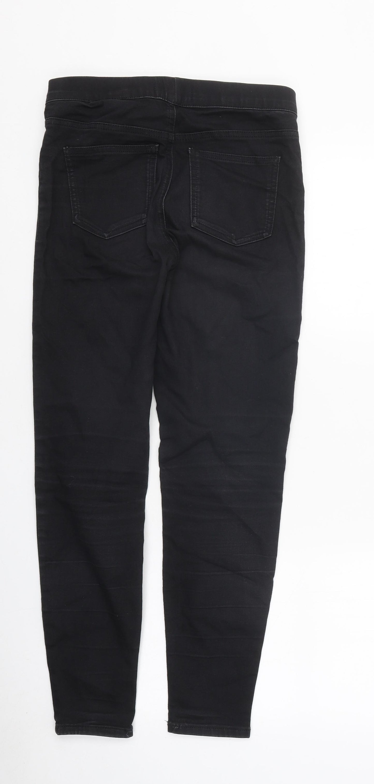 Marks and Spencer Womens Black Cotton Jegging Jeans Size 8 L26 in Regular - Short
