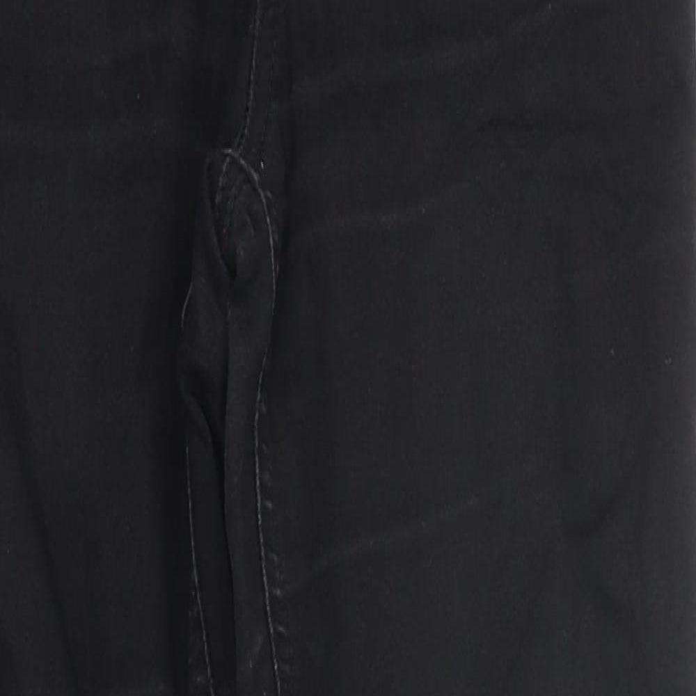 Marks and Spencer Womens Black Cotton Jegging Jeans Size 8 L26 in Regular - Short