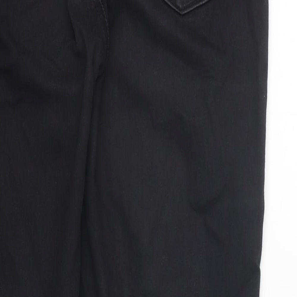 Marks and Spencer Womens Black Cotton Jegging Jeans Size 8 L26 in Regular - Short