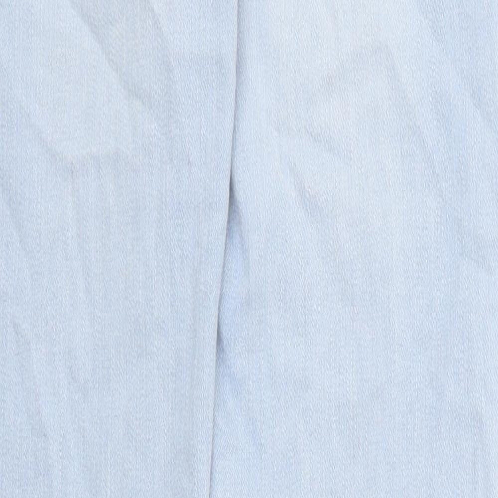 Marks and Spencer Womens Blue Cotton Jegging Jeans Size 10 L27 in Regular Zip