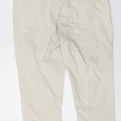 GOLFINO Mens Beige Cotton Chino Shorts Size 34 in L16 in Regular Zip