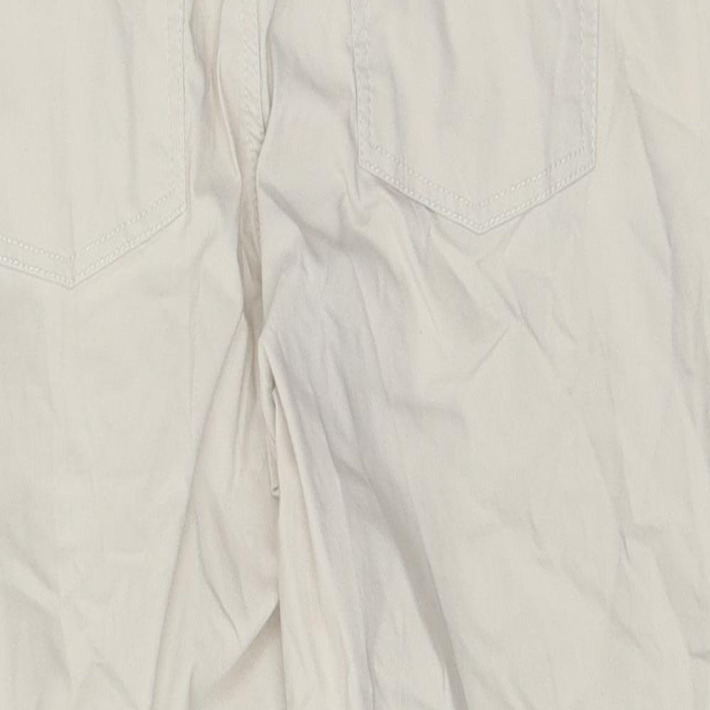 GOLFINO Mens Beige Cotton Chino Shorts Size 34 in L16 in Regular Zip