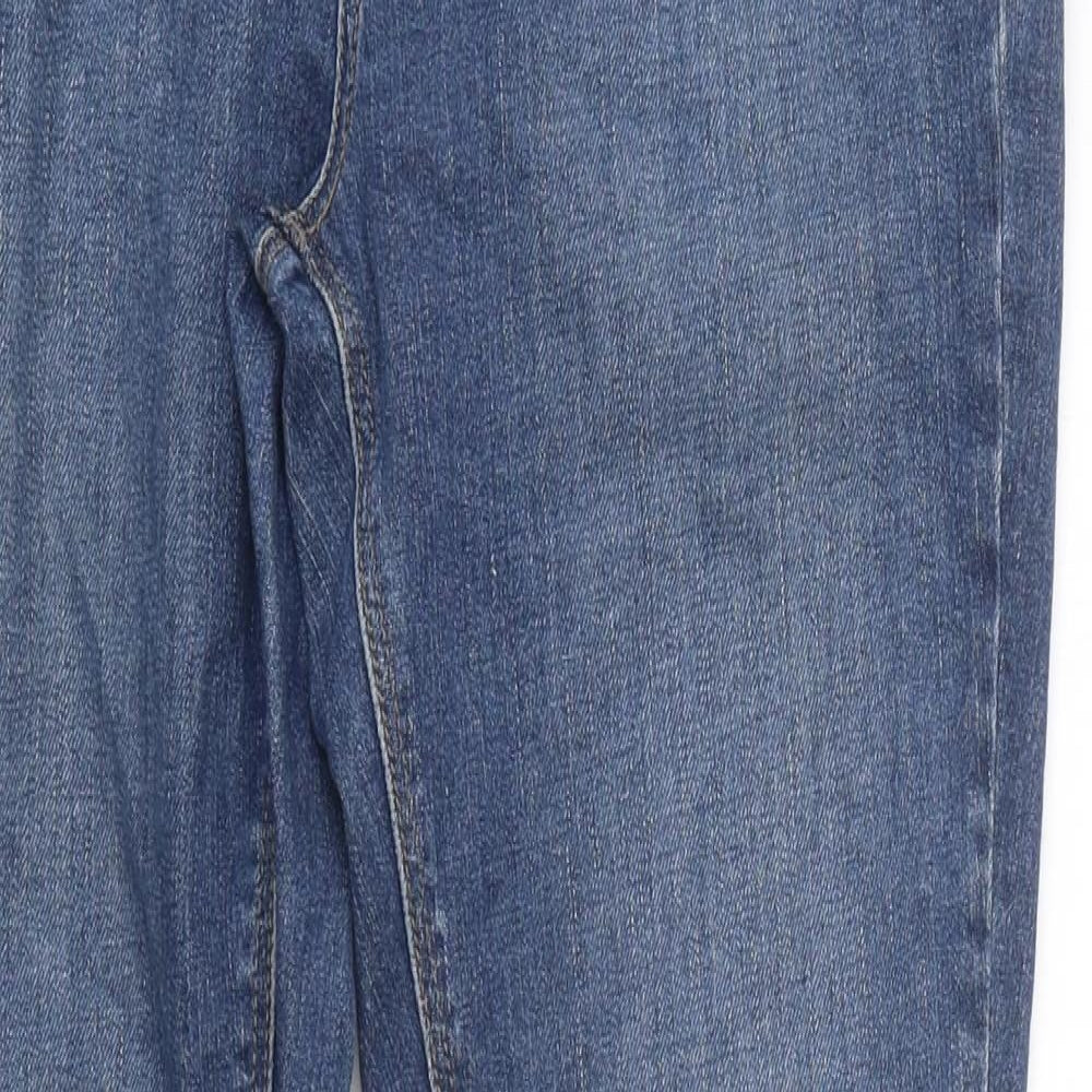 Preworn Womens Blue Polyester Skinny Jeans Size 34 in L32 in Regular Tie