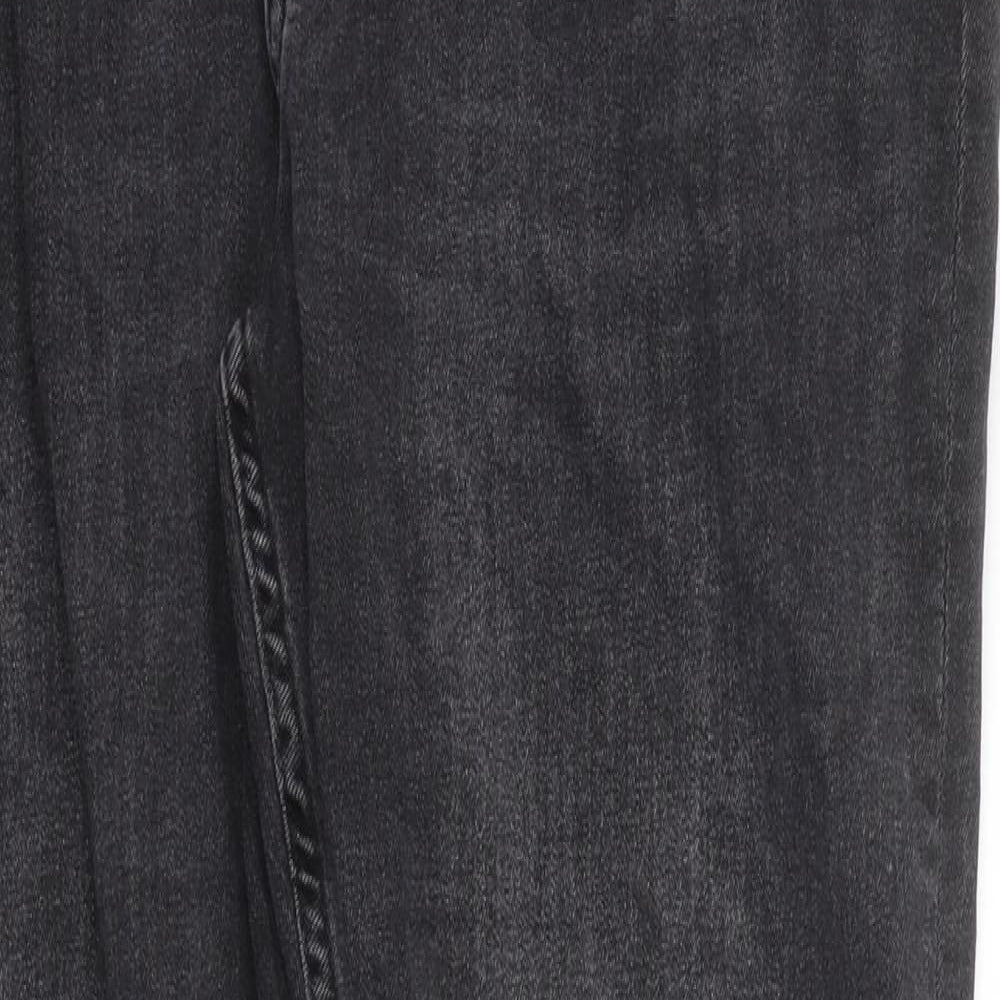 ONLY & SONS Womens Black 100% Cotton Straight Jeans Size 34 in L30 in Slim Zip