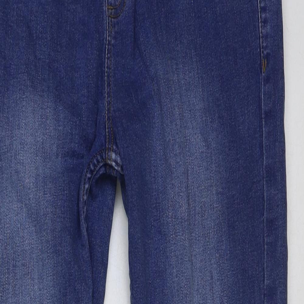 NEXT Boys Blue Cotton Skinny Jeans Size 13 Years Regular Drawstring