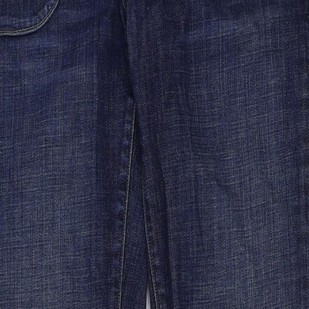 Gap Womens Blue Cotton Bootcut Jeans Size 32 in L34 in Regular Button