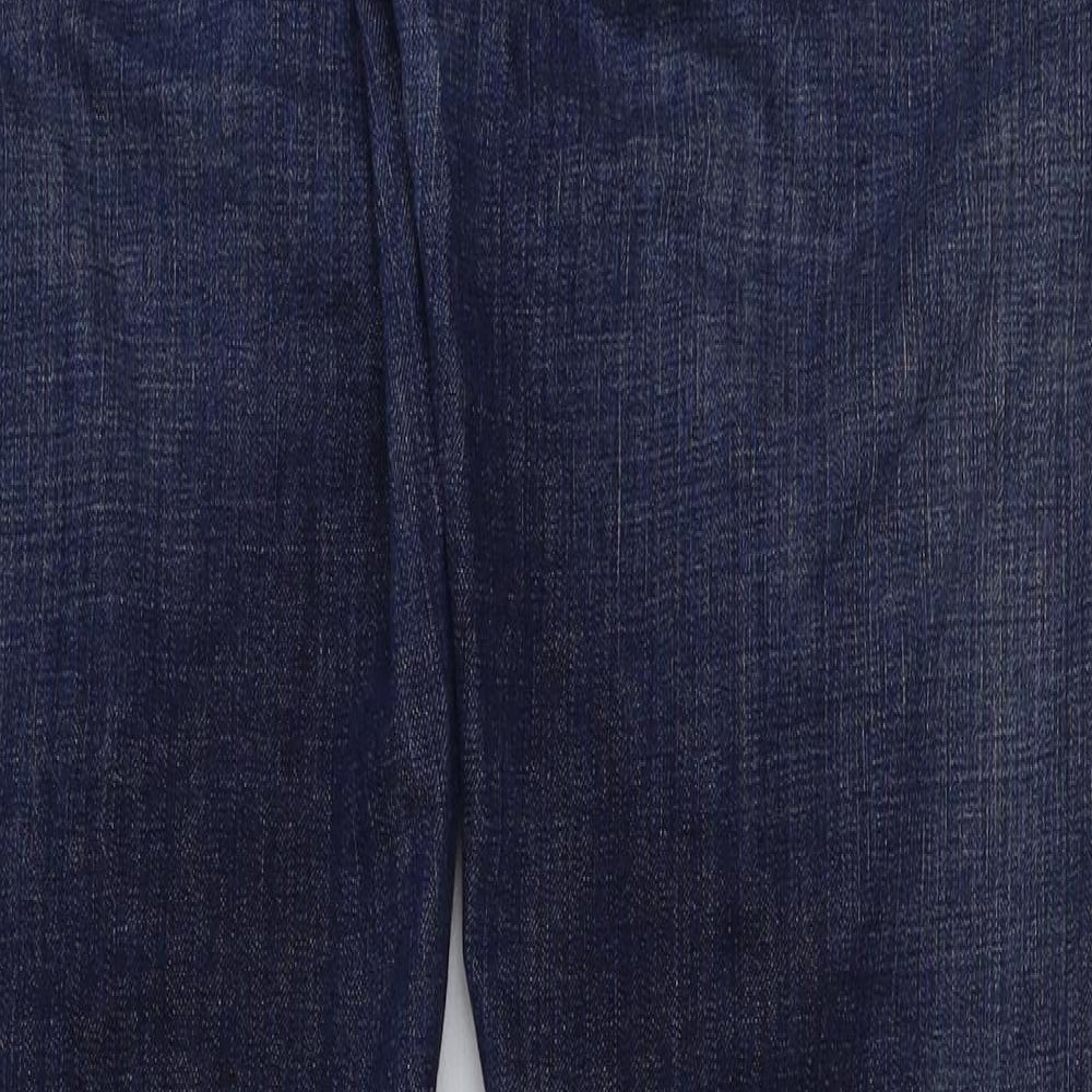 Gap Womens Blue Cotton Bootcut Jeans Size 32 in L34 in Regular Button