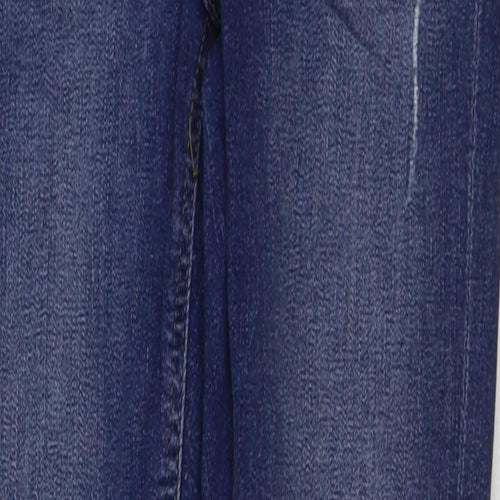 Denim & Co. Womens Blue Cotton Skinny Jeans Size 6 L28 in Regular Button