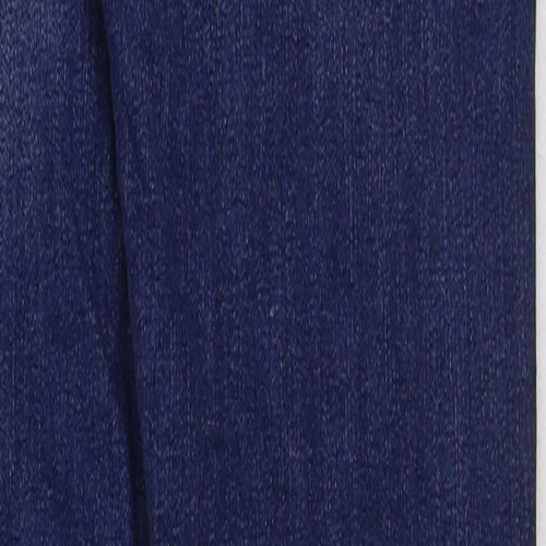 Denim & Co. Womens Blue Cotton Skinny Jeans Size 6 L28 in Regular Button