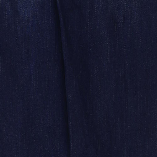 Lee Mens Blue Cotton Straight Jeans Size 32 in L33 in Regular Button