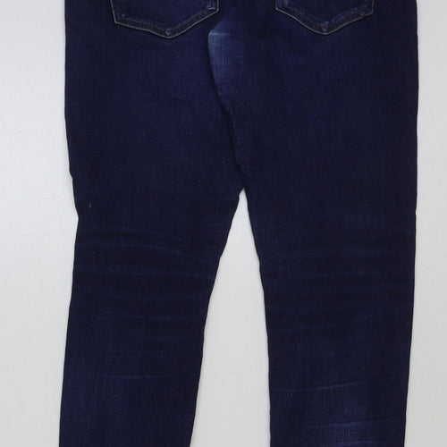 NEXT Mens Blue Cotton Skinny Jeans Size 30 in L31 in Regular Button