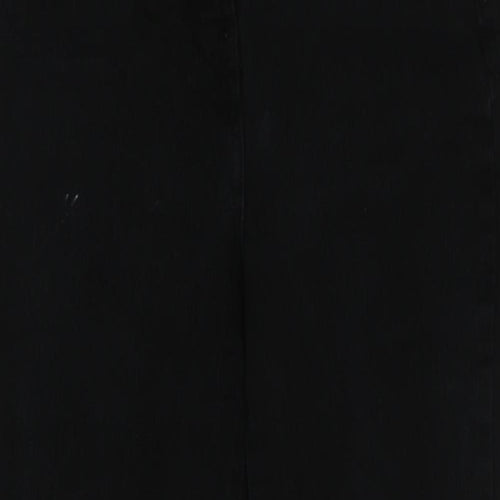 NEXT Womens Black Cotton Skinny Jeans Size 12 L26 in Regular Button