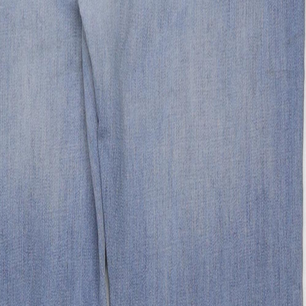 ASOS Mens Blue Cotton Straight Jeans Size 32 in L30 in Regular Button