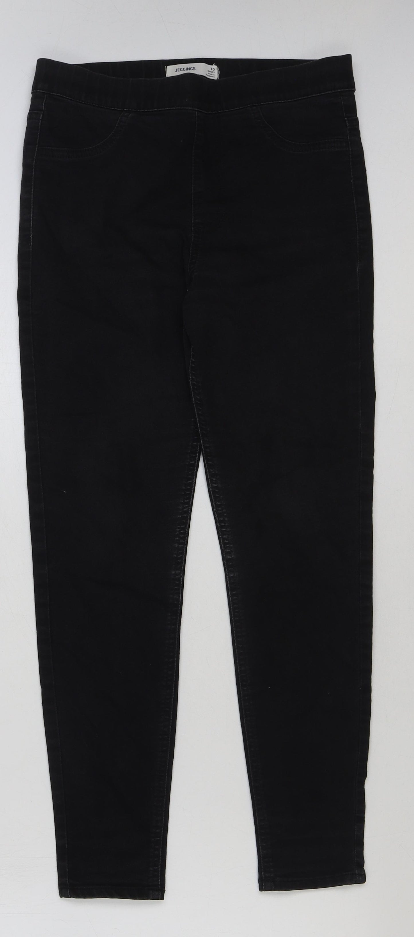Marks and Spencer Womens Black Cotton Jegging Jeans Size 10 L27 in Regular
