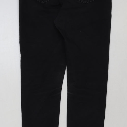 Marks and Spencer Womens Black Cotton Jegging Jeans Size 10 L27 in Regular