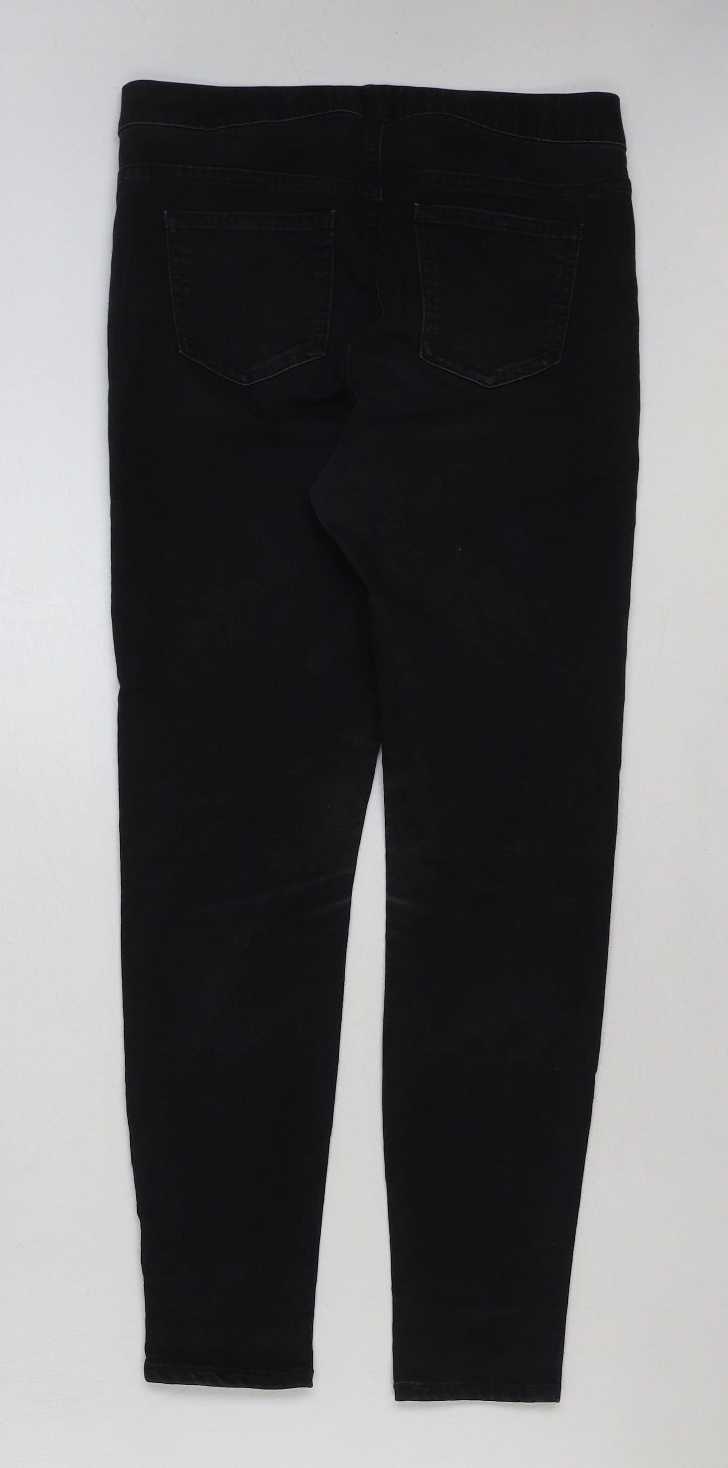 Marks and Spencer Womens Black Cotton Jegging Jeans Size 10 L27 in Regular