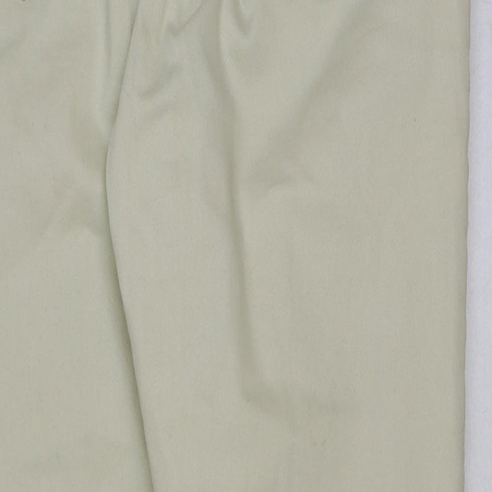 Denim & Co. Womens Ivory Cotton Skinny Jeans Size 16 L28 in Regular Button