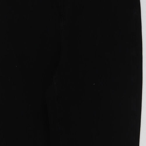 NEXT Womens Black Cotton Skinny Jeans Size 16 L29 in Regular Button