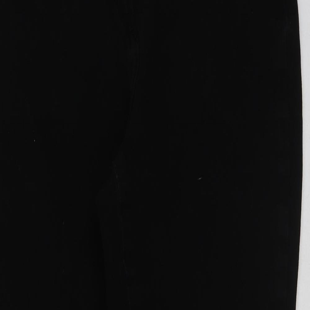 NEXT Womens Black Cotton Skinny Jeans Size 16 L29 in Regular Button