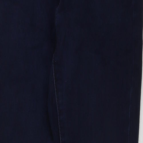 avenue denim Womens Blue Cotton Skinny Jeans Size 10 L27 in Regular Button