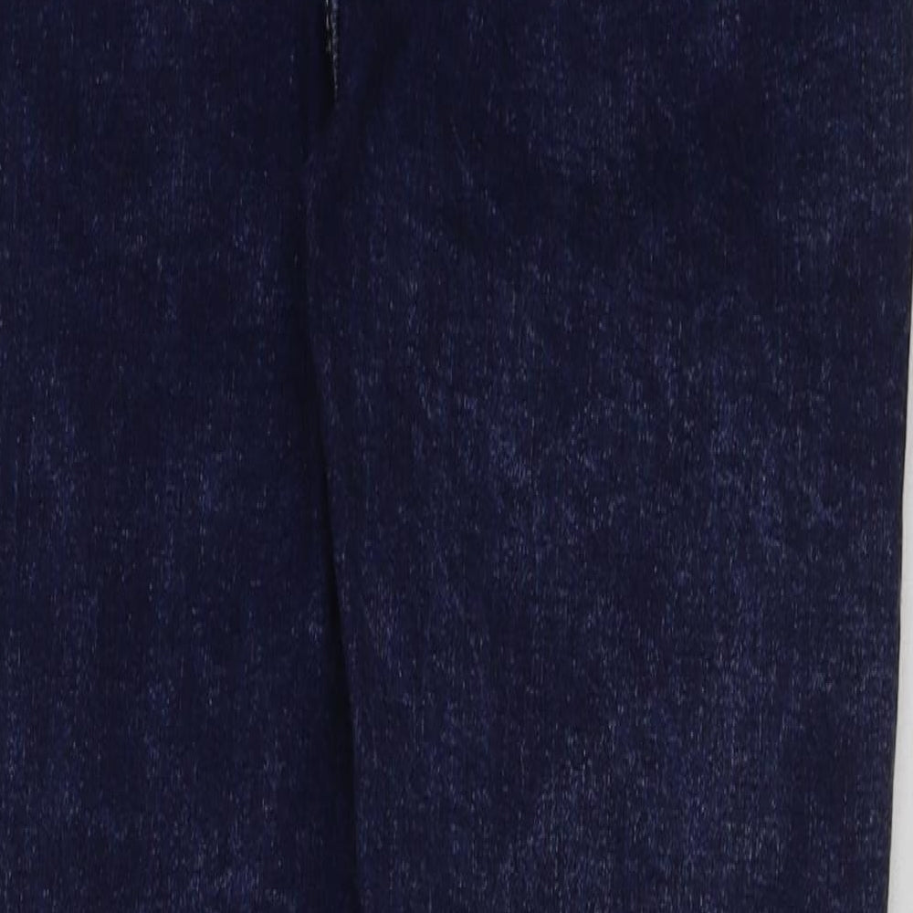 PRETTYLITTLETHING Womens Blue Cotton Skinny Jeans Size 10 L29 in Regular Button
