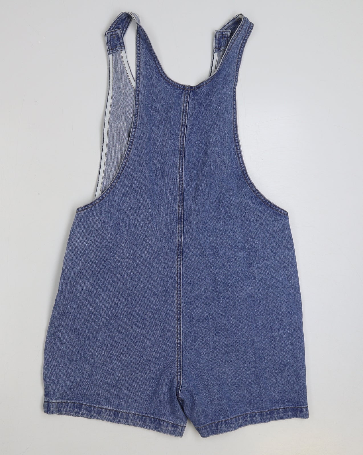 TU Womens Blue Cotton Playsuit One-Piece Size 14 Button